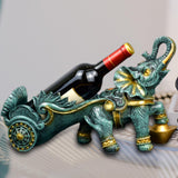 Maxbell Creative Bottle Rack Ornament Resin Craft for Restaurant Cabinet Decor Blue