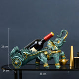 Maxbell Creative Bottle Rack Ornament Resin Craft for Restaurant Cabinet Decor Blue