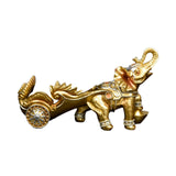 Maxbell Creative Bottle Rack Ornament Resin Craft for Restaurant Cabinet Decor Aureate