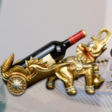 Maxbell Creative Bottle Rack Ornament Resin Craft for Restaurant Cabinet Decor Aureate