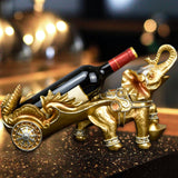 Maxbell Creative Bottle Rack Ornament Resin Craft for Restaurant Cabinet Decor Aureate