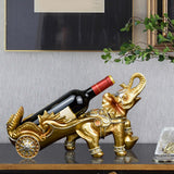 Maxbell Creative Bottle Rack Ornament Resin Craft for Restaurant Cabinet Decor Aureate