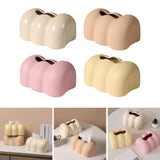 Maxbell Tissue Cover Tissue Storage Boxes Donut Shape for Household White