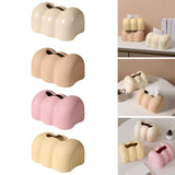 Maxbell Tissue Cover Tissue Storage Boxes Donut Shape for Household White