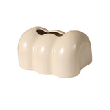 Maxbell Tissue Cover Tissue Storage Boxes Donut Shape for Household White