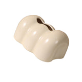 Maxbell Tissue Cover Tissue Storage Boxes Donut Shape for Household White