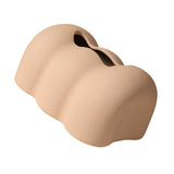 Maxbell Tissue Cover Tissue Storage Boxes Donut Shape for Household beige