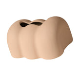 Maxbell Tissue Cover Tissue Storage Boxes Donut Shape for Household beige