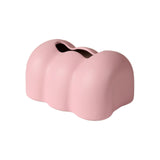 Maxbell Tissue Cover Tissue Storage Boxes Donut Shape for Household Pink