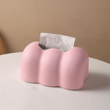 Maxbell Tissue Cover Tissue Storage Boxes Donut Shape for Household Pink
