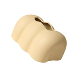Maxbell Tissue Cover Tissue Storage Boxes Donut Shape for Household Yellow
