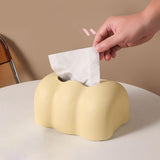 Maxbell Tissue Cover Tissue Storage Boxes Donut Shape for Household Yellow