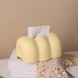 Maxbell Tissue Cover Tissue Storage Boxes Donut Shape for Household Yellow