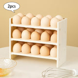 Maxbell 2x Egg Containers Egg Dispenser Holder Case for Kitchen