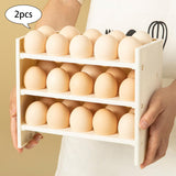 Maxbell 2x Egg Containers Egg Dispenser Holder Case for Kitchen