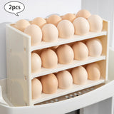 Maxbell 2x Egg Containers Egg Dispenser Holder Case for Kitchen