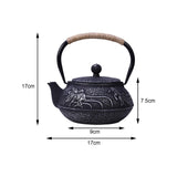 Maxbell Japanese Tea Pot Handmade Chinese Cast Iron Teapot for Friends Mother Gift