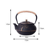 Maxbell Tea Kettle Heat Saving Japanese Pattern for Induction Cooker Gas Loose Tea
