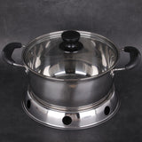 Maxbell Stainless Steel Wok Rack Pot Holder Cookware Accessories Convenient Durable M