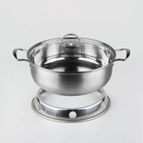 Maxbell Stainless Steel Wok Rack Pot Holder Cookware Accessories Convenient Durable M
