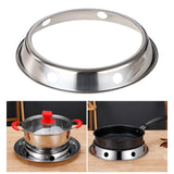 Maxbell Stainless Steel Wok Rack Pot Holder Cookware Accessories Convenient Durable M