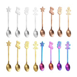 Maxbell 4 Stirring Spoon Home Ornament with Gift Box for Wedding Argent