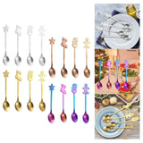 Maxbell 4 Stirring Spoon Home Ornament with Gift Box for Wedding Argent
