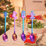 Maxbell 4 Stirring Spoon Home Ornament with Gift Box for Wedding Colorful