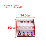 Maxbell 4x Christmas Coffee Spoon Reusable Coffee Stirring Spoon for Restaurant Xmas Coloful