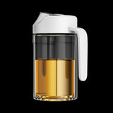 Maxbell Glass Soy Sauce Bottle Vinegar Pot Olive Oil Bottle for Grilling BBQ Baking S White