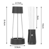 Maxbell Coffee Stirrer Distributor Coffee Tamper Tool Durable for Home Cafe Kitchen Black