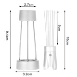 Maxbell Coffee Stirrer Distributor Coffee Tamper Tool Durable for Home Cafe Kitchen Argent