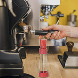 Maxbell Coffee Stirrer Distributor Coffee Tamper Tool Durable for Home Cafe Kitchen Red