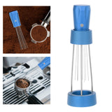 Maxbell Coffee Stirrer Distributor Coffee Tamper Tool Durable for Home Cafe Kitchen Blue