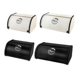 Maxbell Multipurpose Bread Box Decorative Sealed Case for Living Room S White