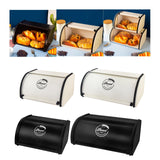 Maxbell Multipurpose Bread Box Decorative Sealed Case for Living Room S White