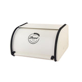 Maxbell Multipurpose Bread Box Decorative Sealed Case for Living Room S White