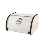 Maxbell Multipurpose Bread Box Decorative Sealed Case for Living Room S White