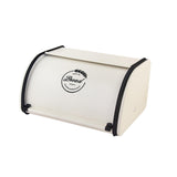 Maxbell Multipurpose Bread Box Decorative Sealed Case for Living Room S White