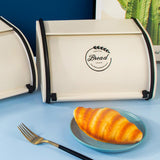 Maxbell Multipurpose Bread Box Decorative Sealed Case for Living Room S White