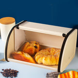 Maxbell Multipurpose Bread Box Decorative Sealed Case for Living Room S White