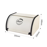 Maxbell Multipurpose Bread Box Decorative Sealed Case for Living Room S White