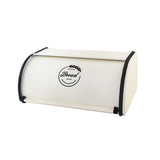 Maxbell Multipurpose Bread Box Decorative Sealed Case for Living Room White L