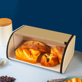 Maxbell Multipurpose Bread Box Decorative Sealed Case for Living Room White L