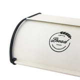 Maxbell Multipurpose Bread Box Decorative Sealed Case for Living Room White L