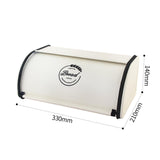 Maxbell Multipurpose Bread Box Decorative Sealed Case for Living Room White L