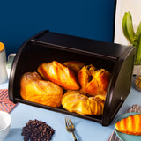 Maxbell Multipurpose Bread Box Decorative Sealed Case for Living Room Black S