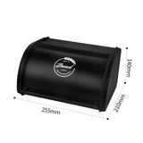 Maxbell Multipurpose Bread Box Decorative Sealed Case for Living Room Black S