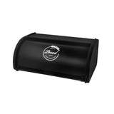 Maxbell Multipurpose Bread Box Decorative Sealed Case for Living Room Black Large