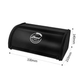 Maxbell Multipurpose Bread Box Decorative Sealed Case for Living Room Black Large